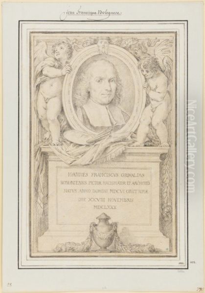 Portrait of Giovanni Francesco Grimaldi Oil Painting by Agostino Masucci