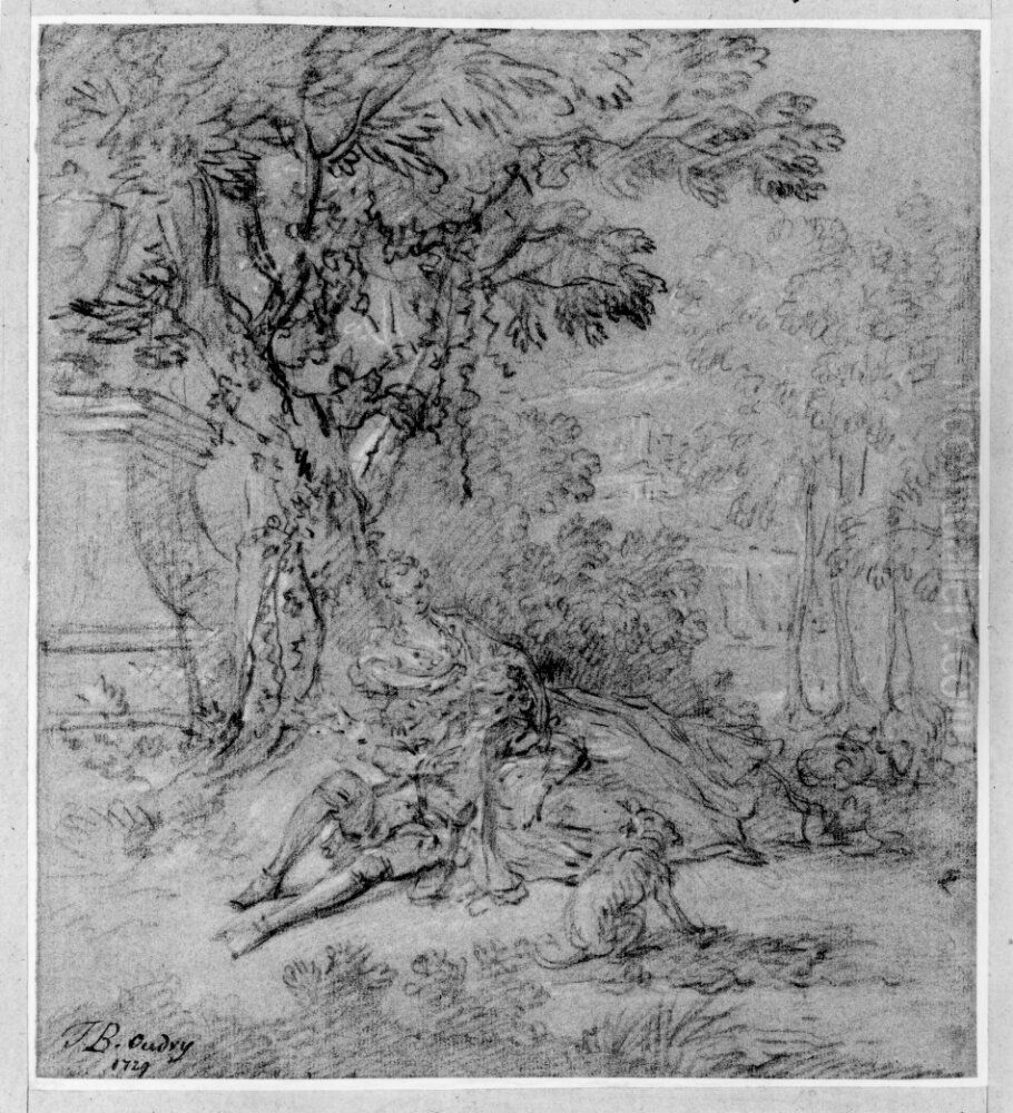 Pastoral Oil Painting by Jean-Baptiste Oudry