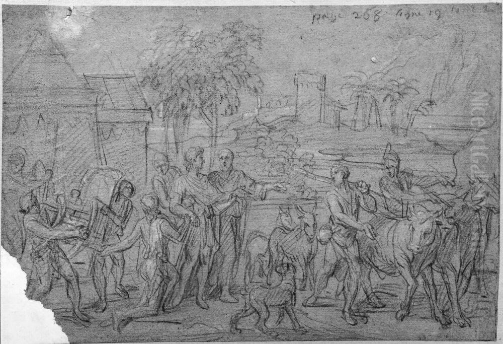 Kolonister? Oil Painting by Francois-Alexandre Verdier