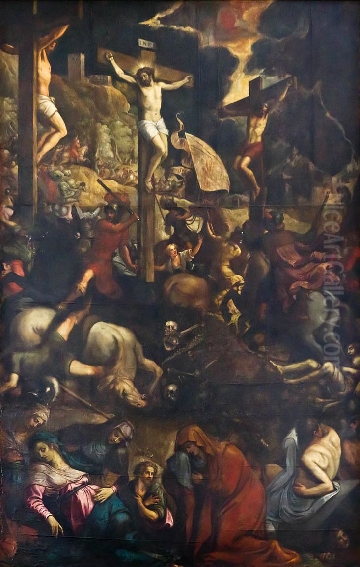 Crucifixion Oil Painting by Jacopo Tintoretto