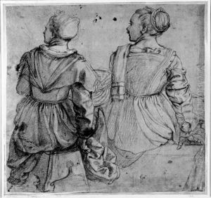 Study of two seated girls