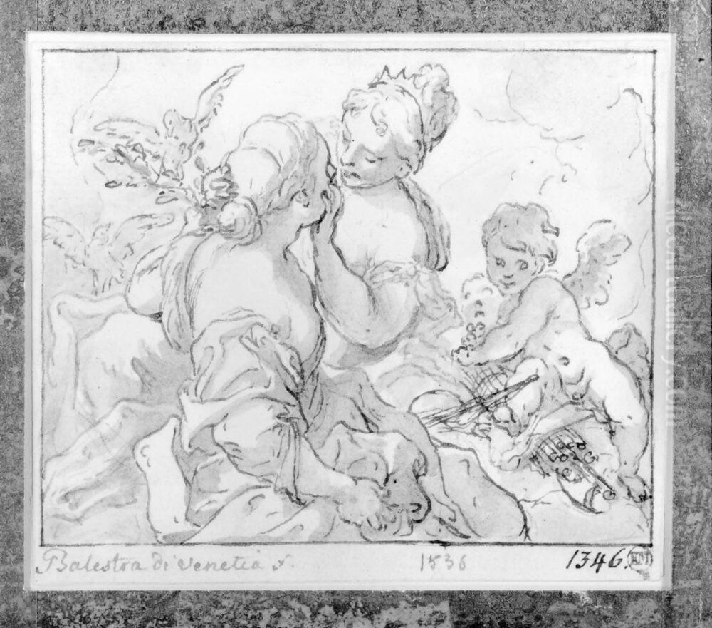 Caritas Graeca Oil Painting by Antonio Balestra