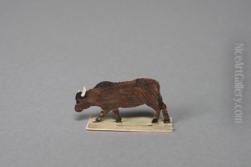 Brown bull [one of 36 figures] Oil Painting by Ivar Arosenius