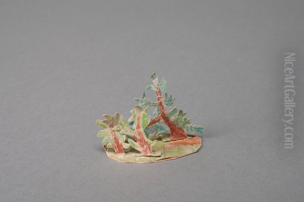 Group of trees [one of 36 figures] Oil Painting by Ivar Arosenius