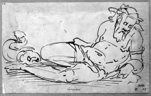 Reclining River God Reclining River God