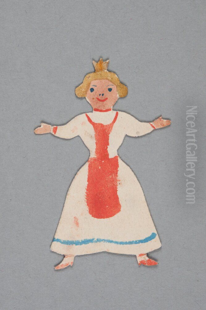 Queen? (one of seven cut-out dolls belonging to  Queen? (one of seven cut-out dolls belonging to