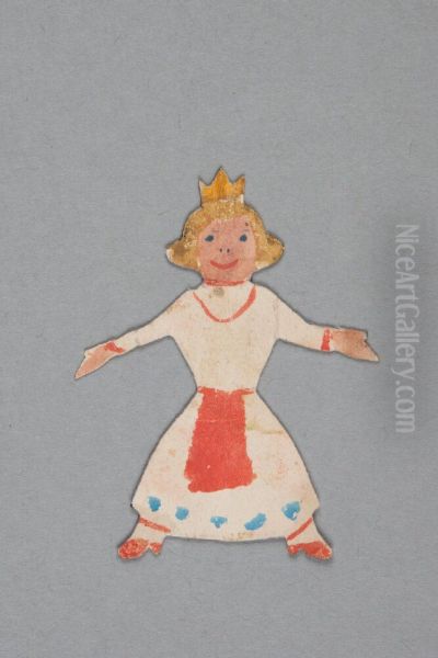 Queen? (one of seven cut-out dolls belonging to 