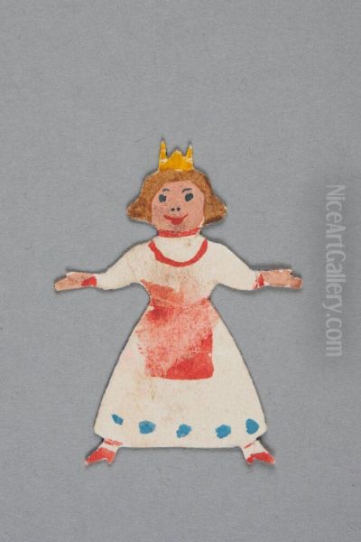 Queen? (one of seven cut-out dolls belonging to 