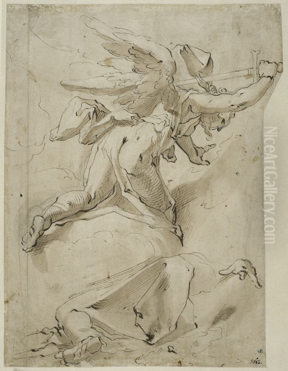 Hamndens angel gar genom landet Israel Oil Painting by Abraham Bloemaert