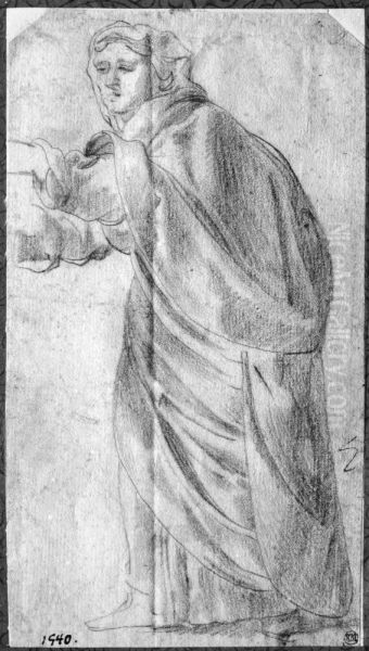 Woman (St. Anne) Oil Painting by Battistello Caracciolo