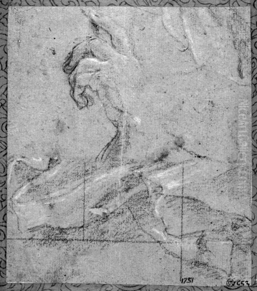 Study of a hand and of drapery Oil Painting by Battistello Caracciolo