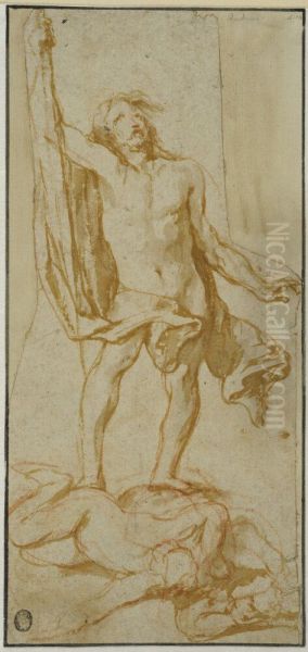The Resurrected Christ Triumphant Oil Painting by (studio of) Rubens, Peter Paul