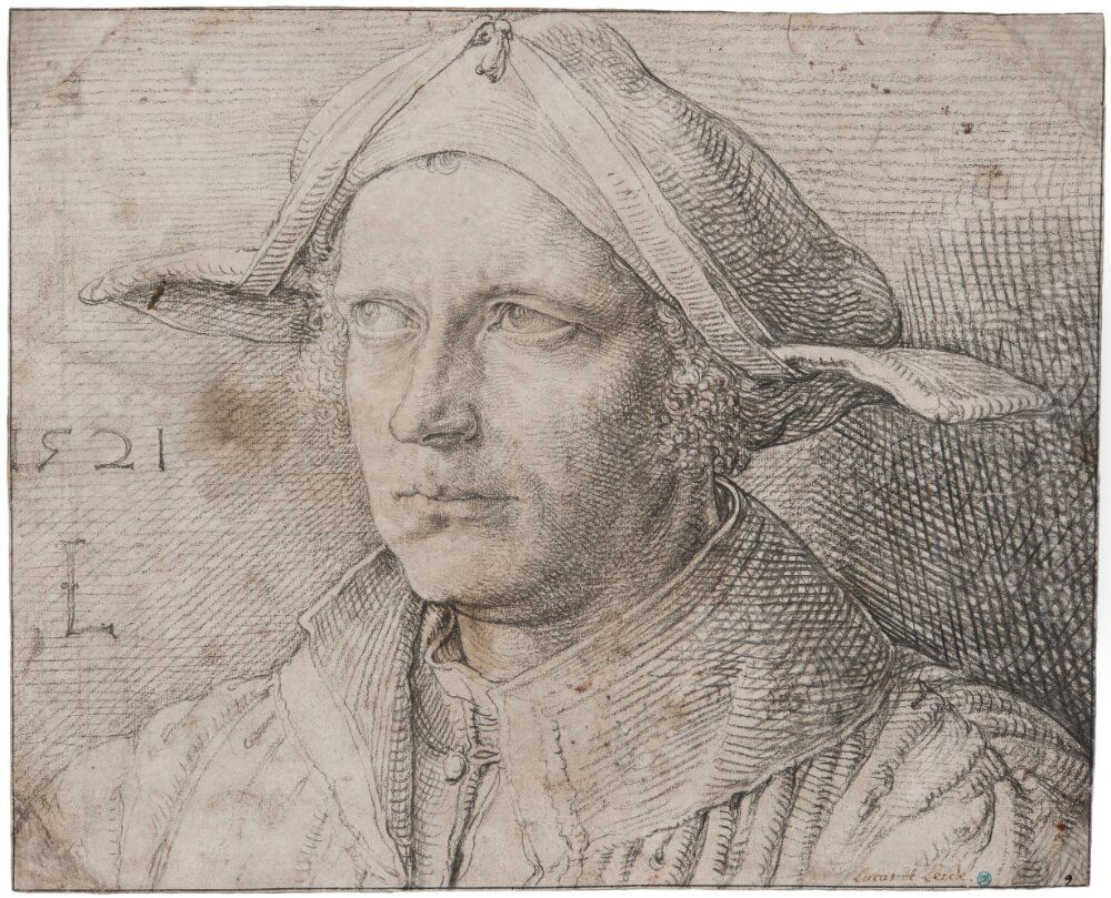 Portrait of a Young Man Oil Painting by Lucas Van Leyden