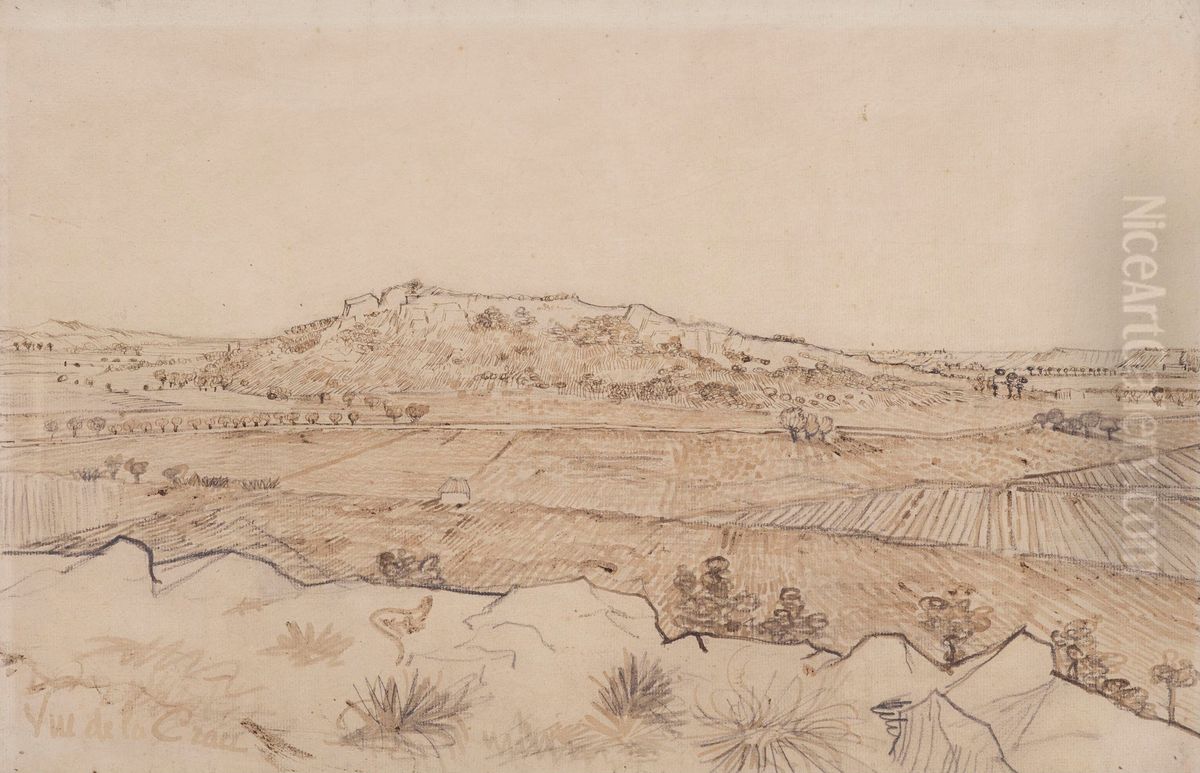 The Plain of La Crau Oil Painting by Vincent Van Gogh