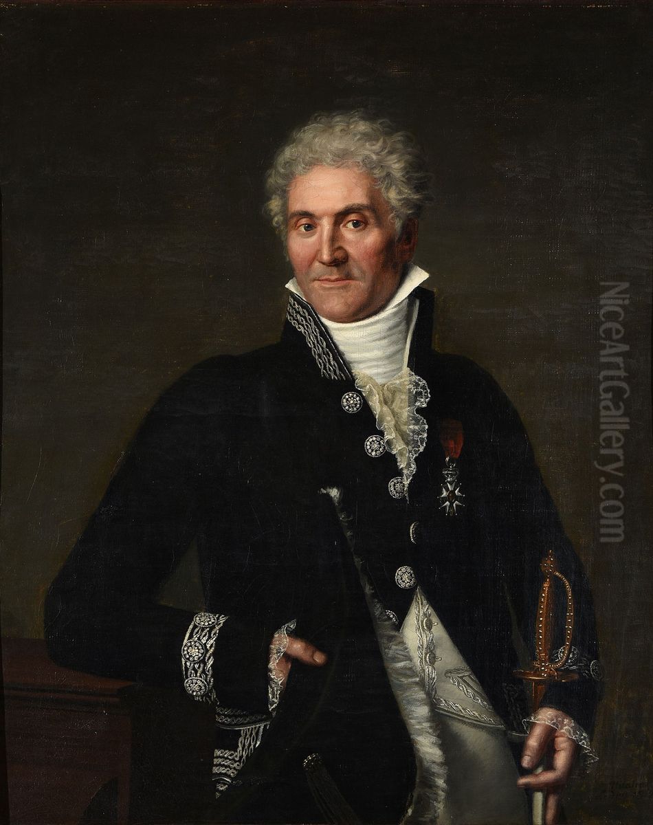 Portrait of Merlin de Douai Oil Painting by Hilaire Ledru