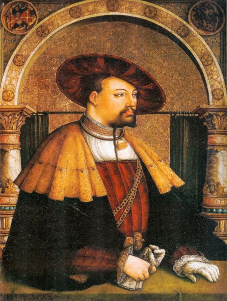 Portrait of Eitelfriedrich III. von Zollern (1561) Oil Painting by Master of Messkirch