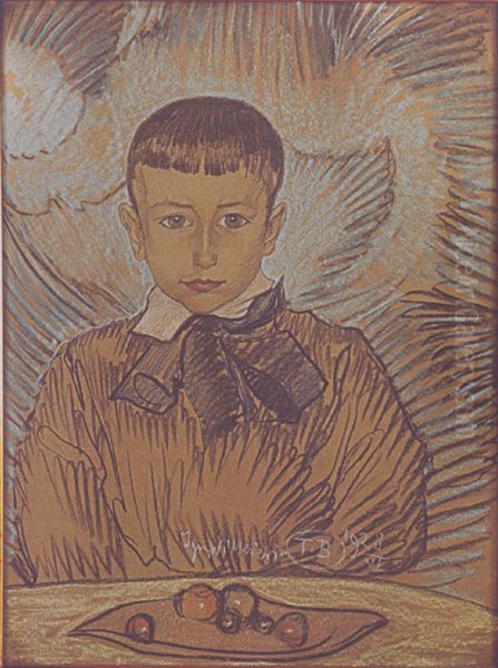 Portret Wlodzimierza Wojaka Oil Painting by Stanislaw Ignacy Witkiewicz
