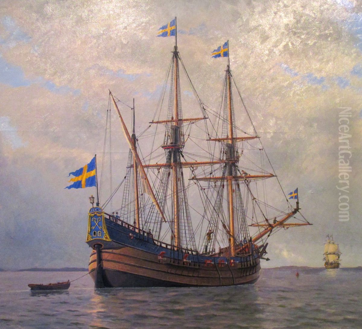 Calmare Nyckel Oil Painting by Jacob Hagg