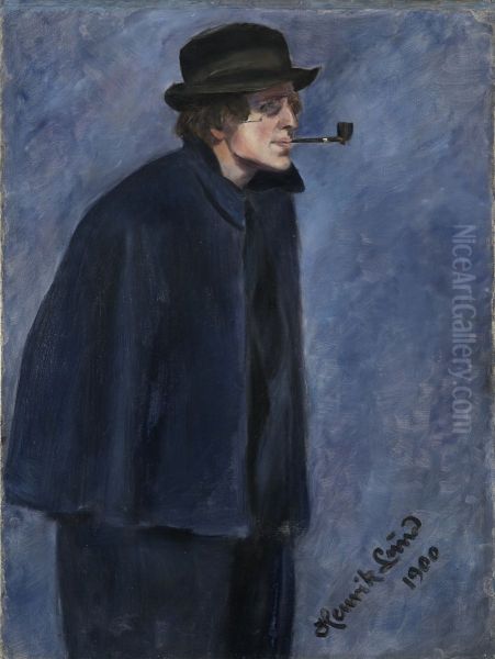 Portrait of Nikolai Astrup Oil Painting by Henrik Lund