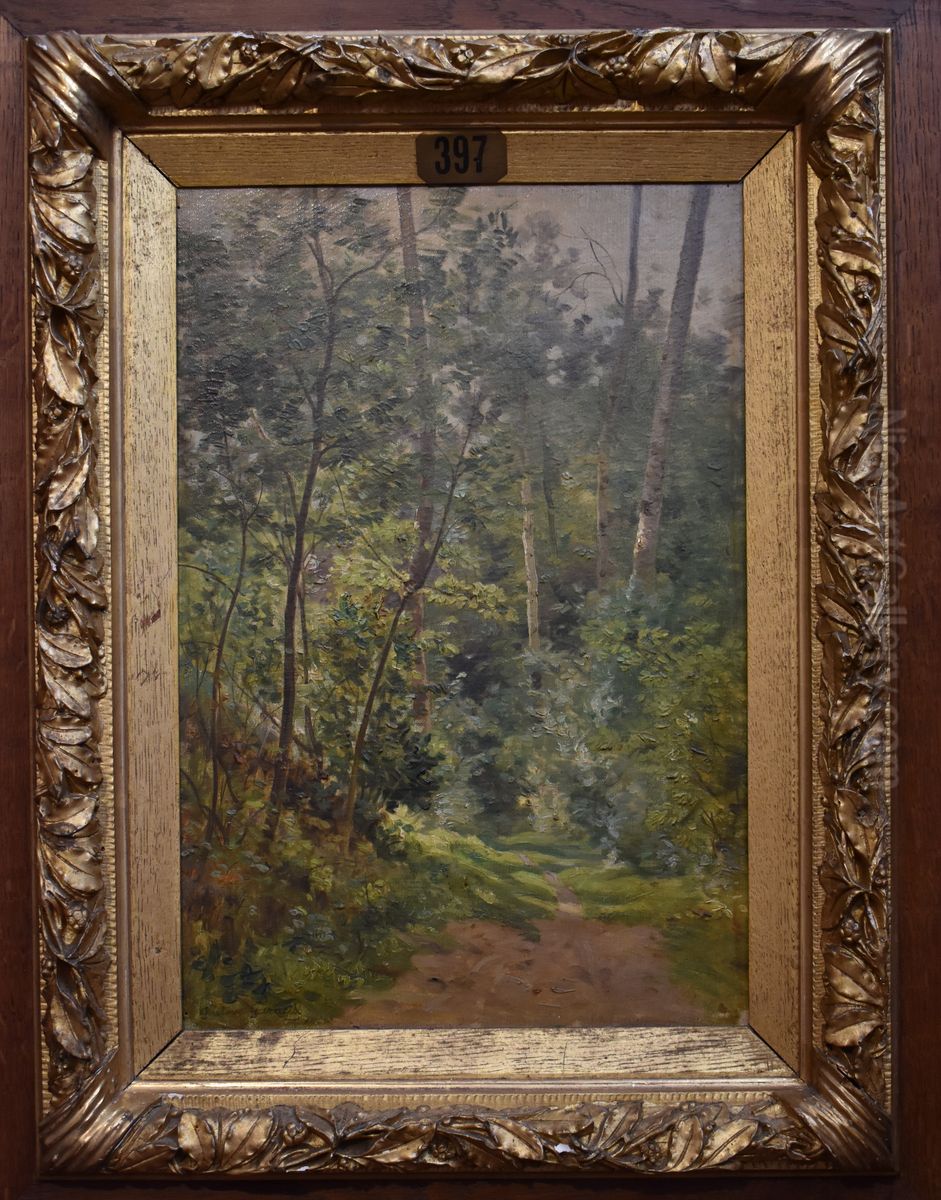Underbrush Oil Painting by Gustave Garaud
