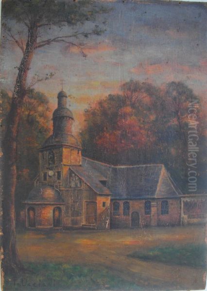 Honfleur, Notre-Dame de Grace Oil Painting by Pierre Ucciani