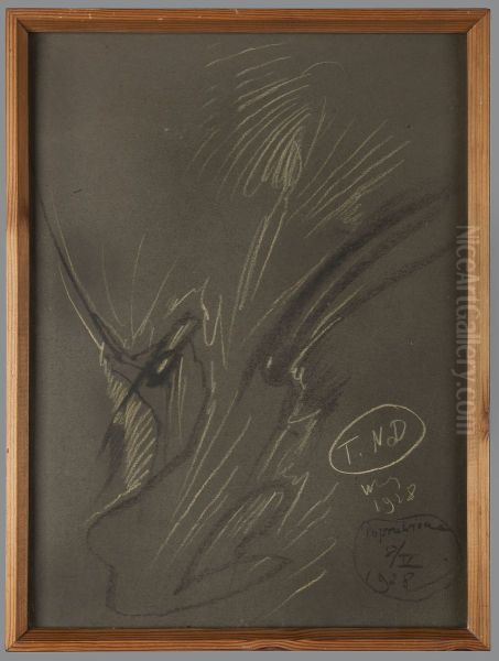 Portrait of Helena Bialynicka-Birula Oil Painting by Stanislaw Ignacy Witkiewicz