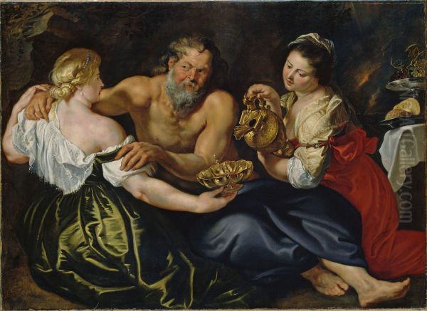 33-34) Oil Painting by (studio of) Rubens, Peter Paul