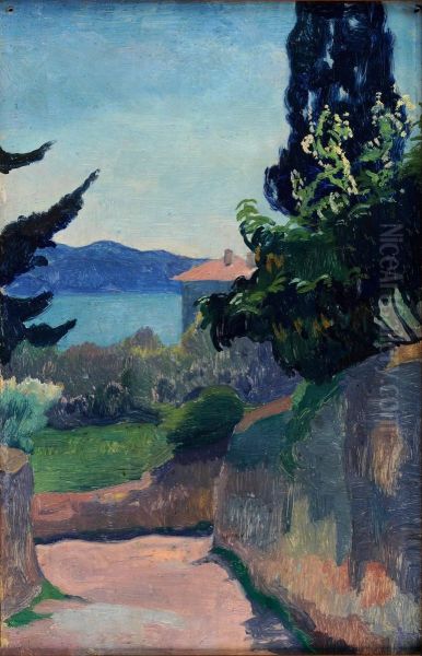 View of Lovrana Oil Painting by Stanislaw Ignacy Witkiewicz