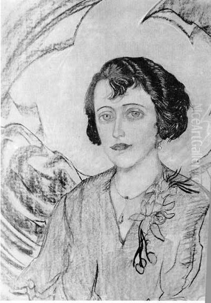 Portret Zofii Stryjenskiej Oil Painting by Stanislaw Ignacy Witkiewicz