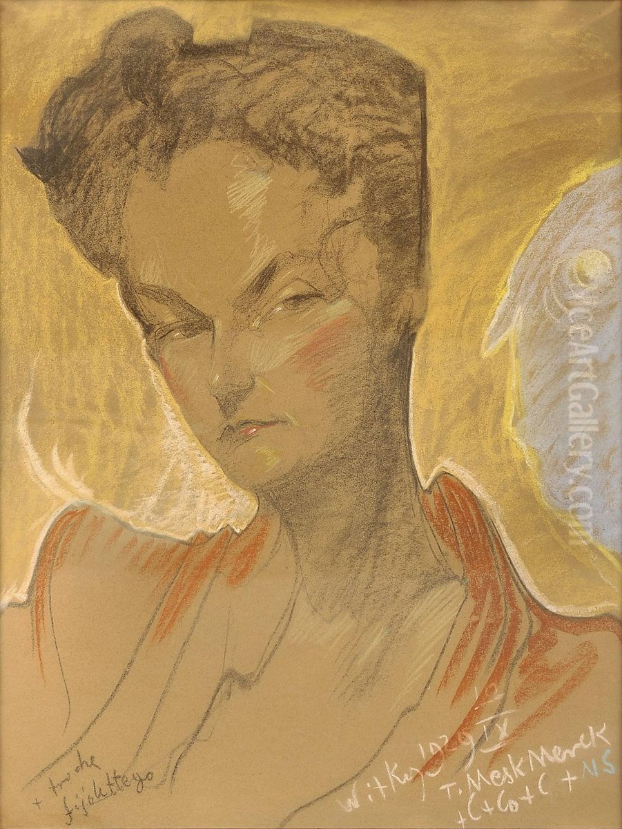 Portret Heleny Bialynickiej-Biruli Oil Painting by Stanislaw Ignacy Witkiewicz (Witkacy)