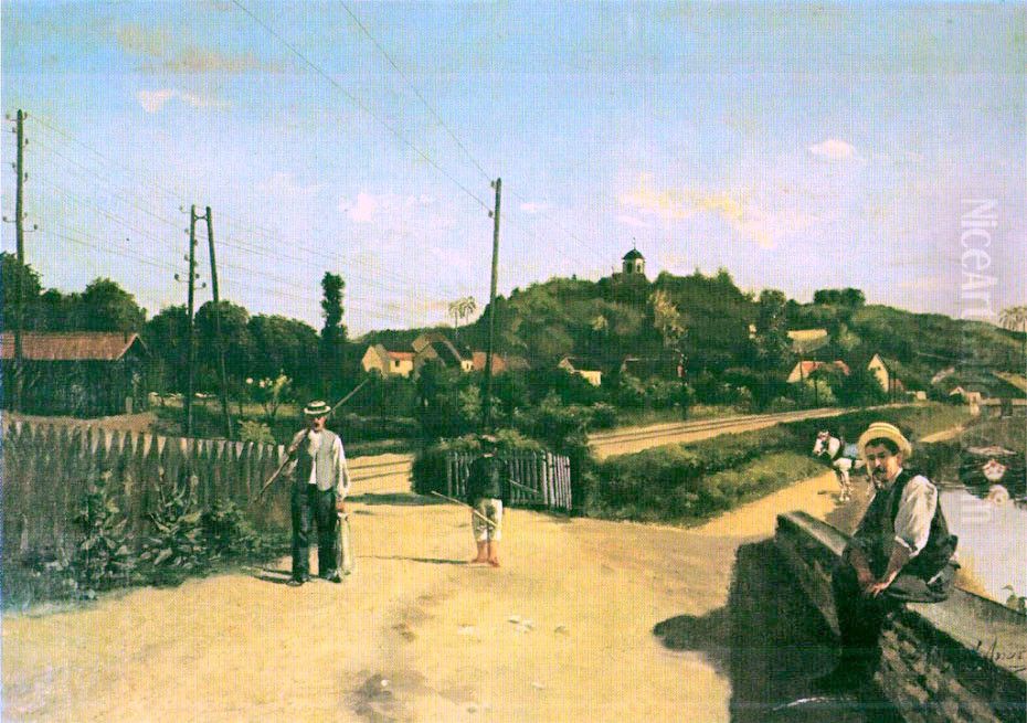 landscape excerpt Oil Painting by Abigail de Andrade