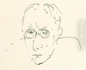 Sketch for a portrait of a man in 