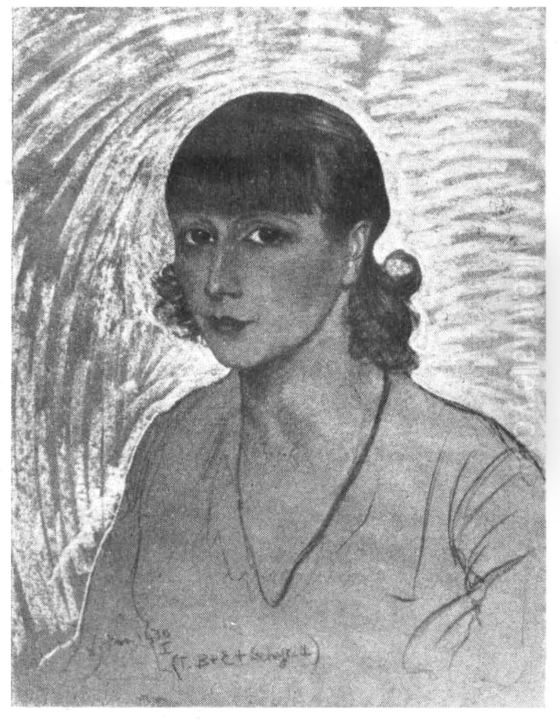 Portrait of Kazimiera Alberti Oil Painting by Stanislaw Ignacy Witkiewicz (Witkacy)