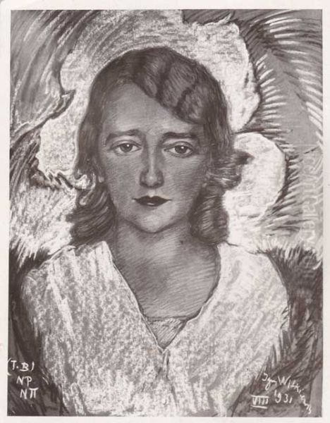 Portret Heleny Maciakowej Oil Painting by Stanislaw Ignacy Witkiewicz (Witkacy)