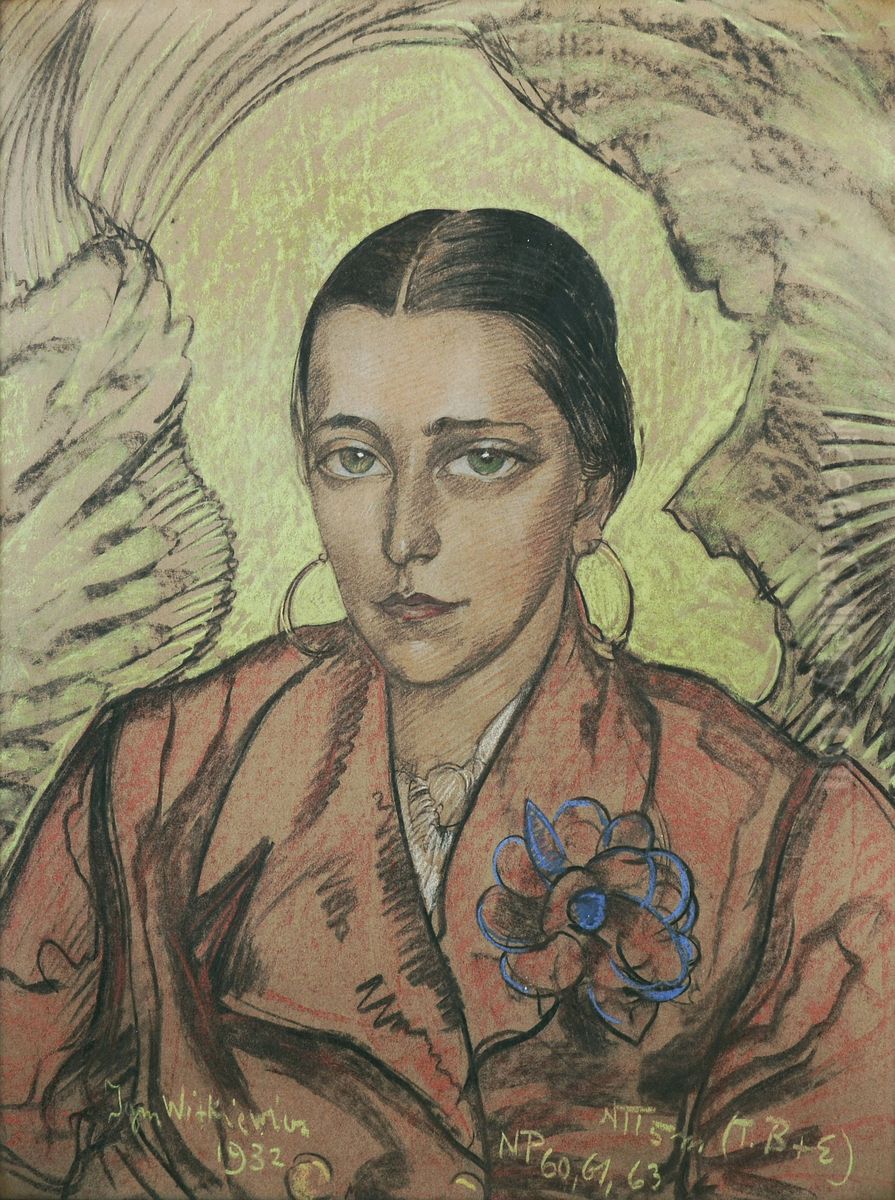 Portret Zofii Chrobak Oil Painting by Stanislaw Ignacy Witkiewicz (Witkacy)