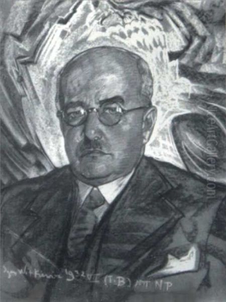 Portrait of Stefan Hubicki Oil Painting by Stanislaw Ignacy Witkiewicz (Witkacy)