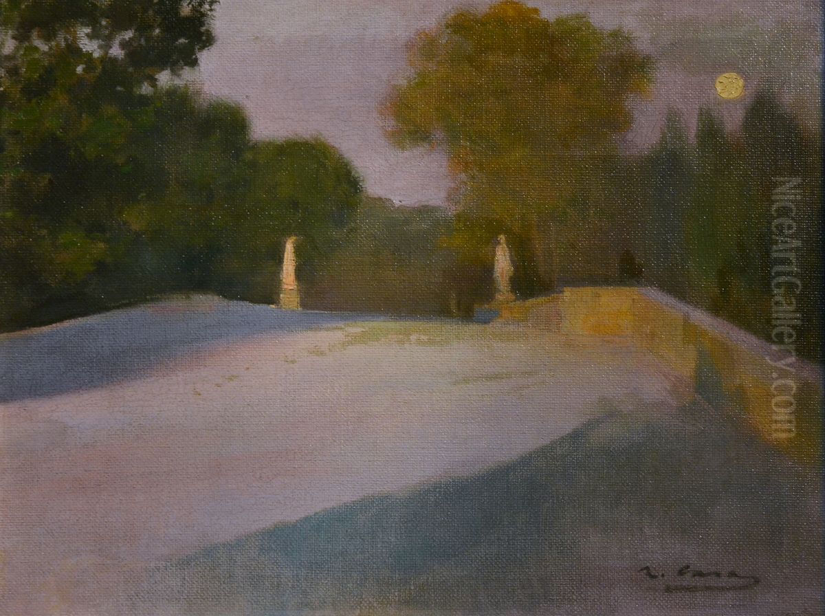 Parc Oil Painting by Ramon Casas