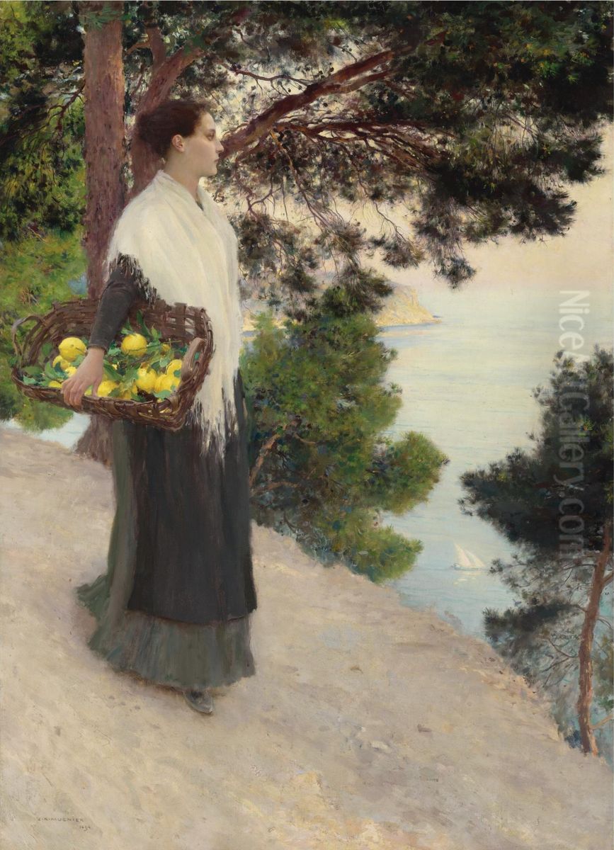 Le Calme Oil Painting by Jules-Alexis Muenier