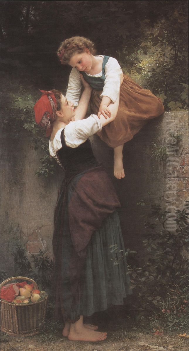 les petites maraudes Oil Painting by William-Adolphe Bouguereau