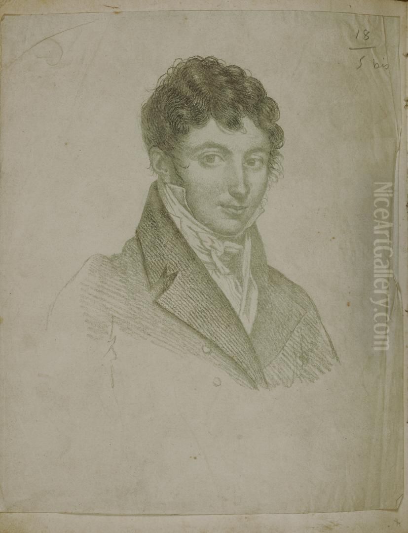 Joseph Servieres Oil Painting by Jean-Baptiste Wicar Joseph Servieres Oil Painting by Jean-Baptiste Wicar