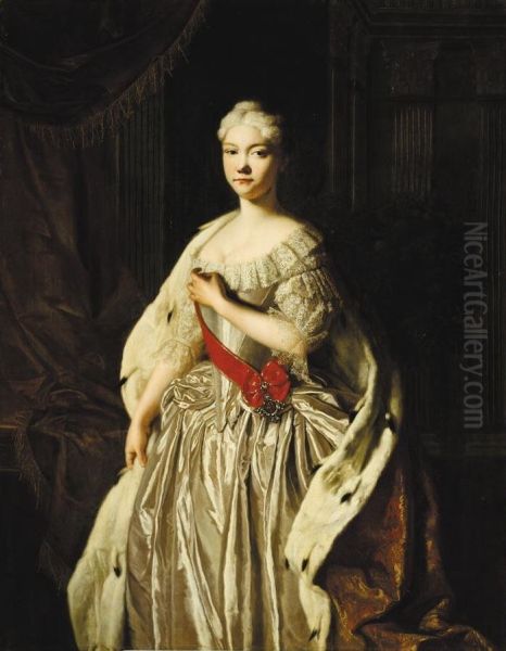 Portrait ofNatalya Alexeevna of Russia Oil Painting by Pietro Rotari