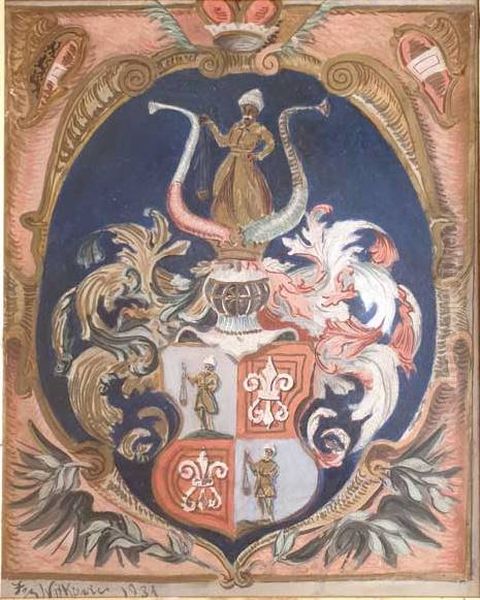 Herb Schludermannow Oil Painting by Stanislaw Ignacy Witkiewicz