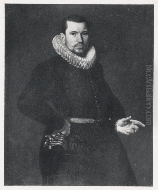 Portrait of a man Oil Painting by Paulus Moreelse