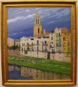 El riu Onyar al seu pas per Girona
