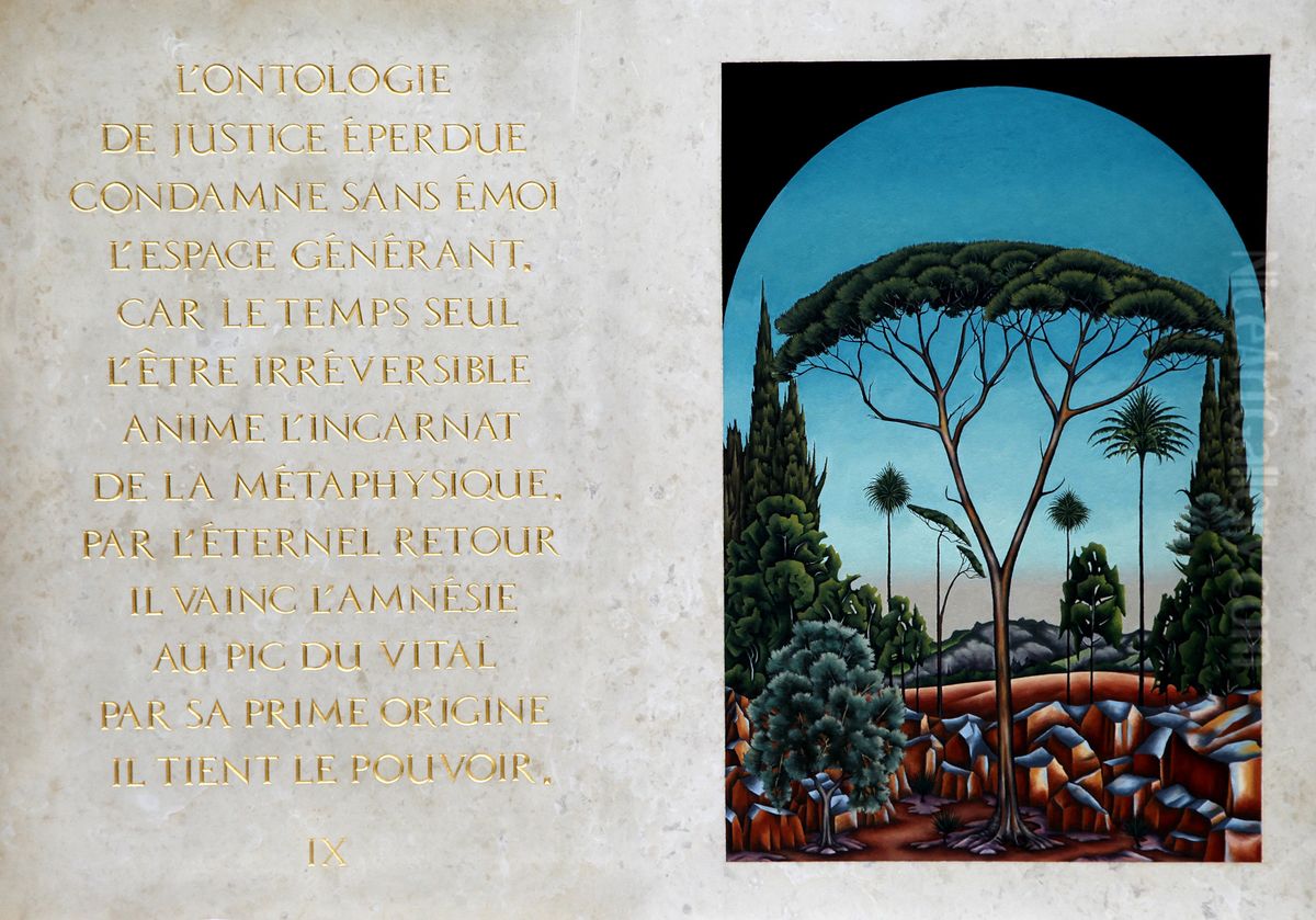 The Figures, Delta Book Oil Painting by Gabriel Mexene