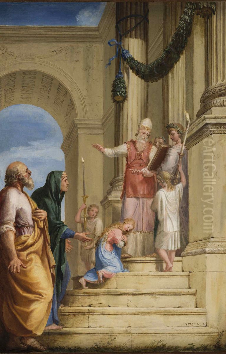 Presentation de la Vierge au Temple Oil Painting by Jacques Stella