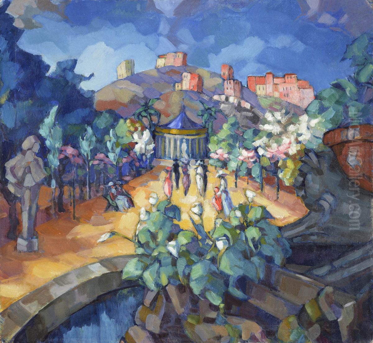 Italian Landscape. Rome Oil Painting by Konrad Magi