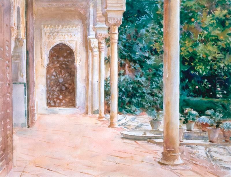 The Loggia by John Singer Sargent Oil Painting by John Singer Sargent