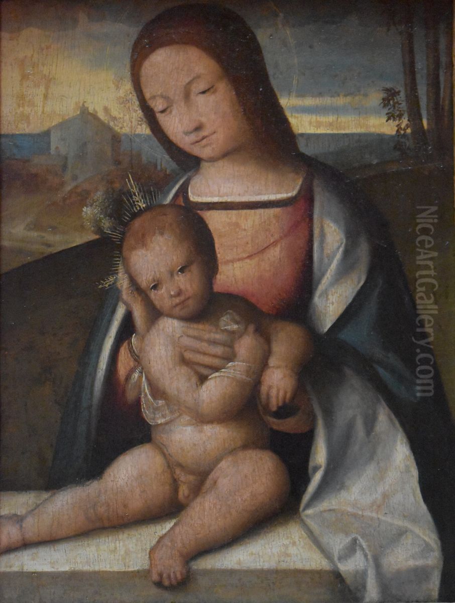 Vierge a l'enfant Oil Painting by Benvenuto Tisi