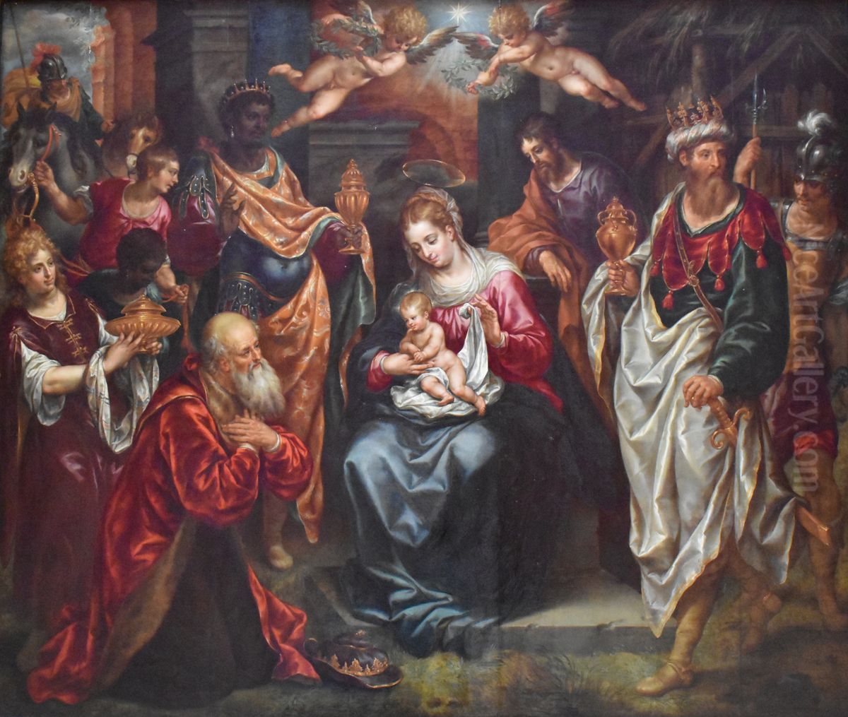 Adoration of the Magi Oil Painting by Hendrick De Clerck